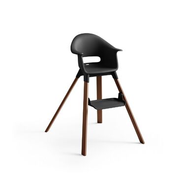 Дитячий стільчик Stokke Clikk, Black/Warm Brown - комплект з підносом та ременем безпеки, 6-36 місяців