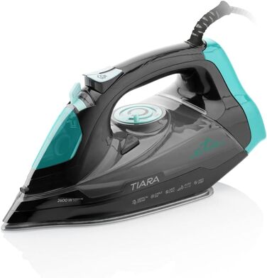 Праска ETA Tiara 2: 2600 Вт, підошва Eloxium, самоочищення, захист від накипу, автовимкнення