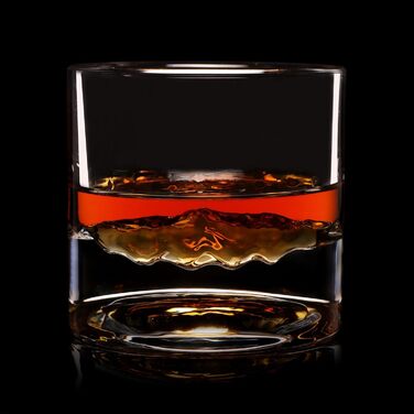 Набір склянок для віскі LIITON American Peaks Kristall 4 шт., 300 мл, для охолодження коктейлів, преміум якість