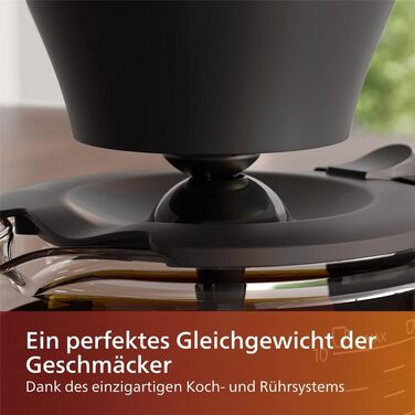 Кавоварка фільтраційна Philips, 1.25 л, до 15 чашок, Boil & Brew, чорна/срібляста (HD5416/60)