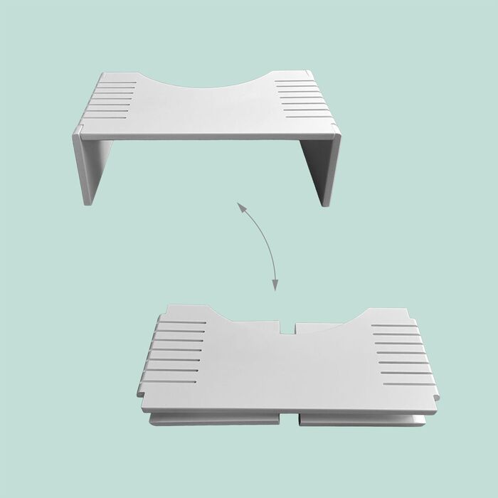 Складаний табурет для туалету Relaxdays з бамбука