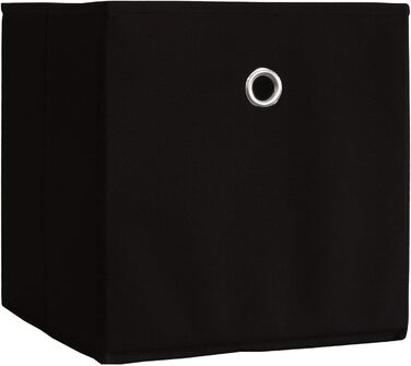 Набір з 10 складних коробок Відкидна коробка Тканинний ящик Складна коробка Коробка для зберігання полиць як чорний