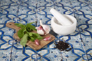 Набір для соусу Stößel & Mörtel: класична форма, білий мармур