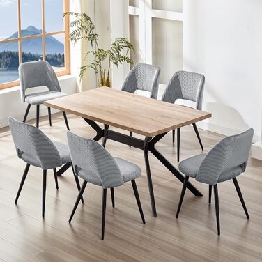 Набір з 4-х обідніх стільців з витонченою спинкою, сірого кольору, з м'яким сидінням, для кухні, вітальні, спальні. Набір з 4 шт.