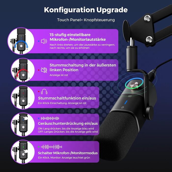 NearStream AM15X: Динамічний мікрофон для ПК, XLR/USB, для подкастів, стрімінгу та студійних записів