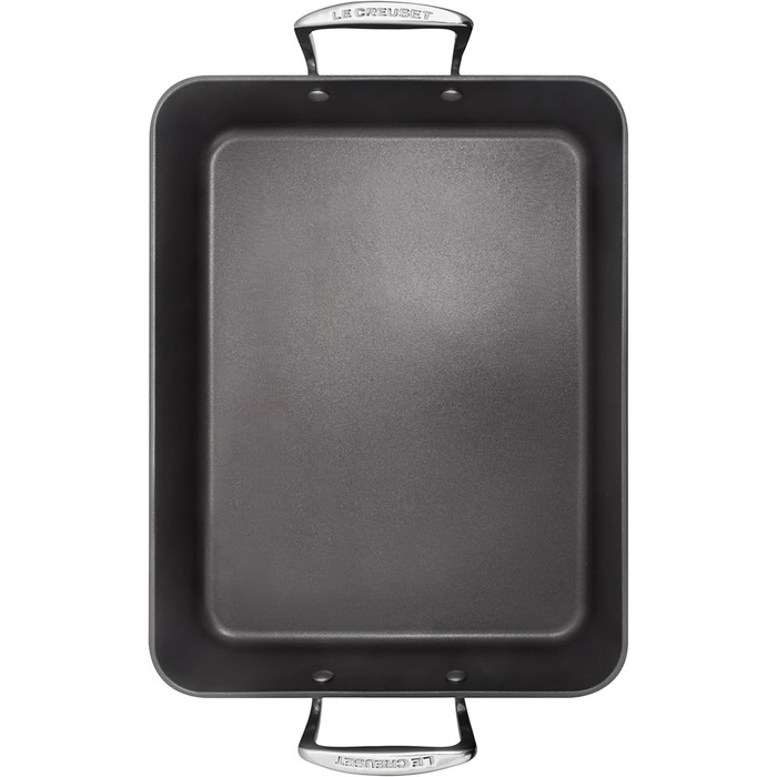 LE CREUSET Сковорода з антипригарним покриттям, 34 см, для всіх типів плит (включно з індукційними), алюміній, сірий/срібний