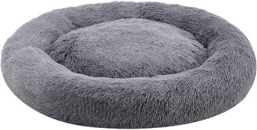 Лежак для домашніх тварин Juskys Monty XXL 100 см круглий пончик