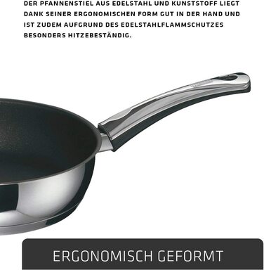 Каструля Bernde Injoy Special Edition 24 см, з високим ободом, індукційна сковорода, нержавіюча сталь, з антипригарним покриттям