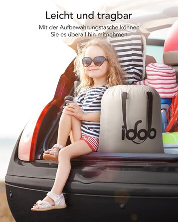 Надувний матрац iDOO самостійно надувний, 2 персони, з електричним насосом, для кемпінгу, 152x203x46 см, 295 кг, 152x203 см