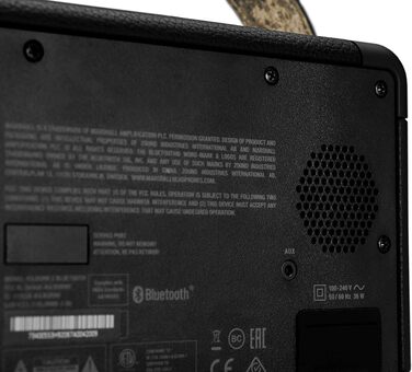 Портативна Bluetooth колонка Marshall Kilburn II, водостійка, чорна з латунню
