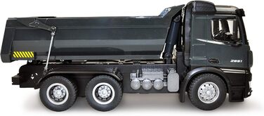 Модель самоскида Mercedes-Benz Kipper PRO Metall V2 2.4GHz сірий - RTR