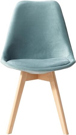 Набір обідніх стільців 6 шт., масивні дерев'яні ніжки, знімні подушки, кухонні стільці, сучасний дизайн. (6 стільців, 8 стільців, гусячий пух, зелений)