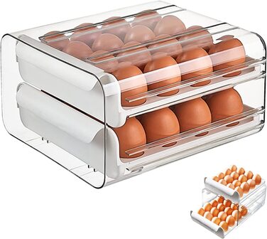 Контейнер для яєць ZLLOO для 32 яєць білий