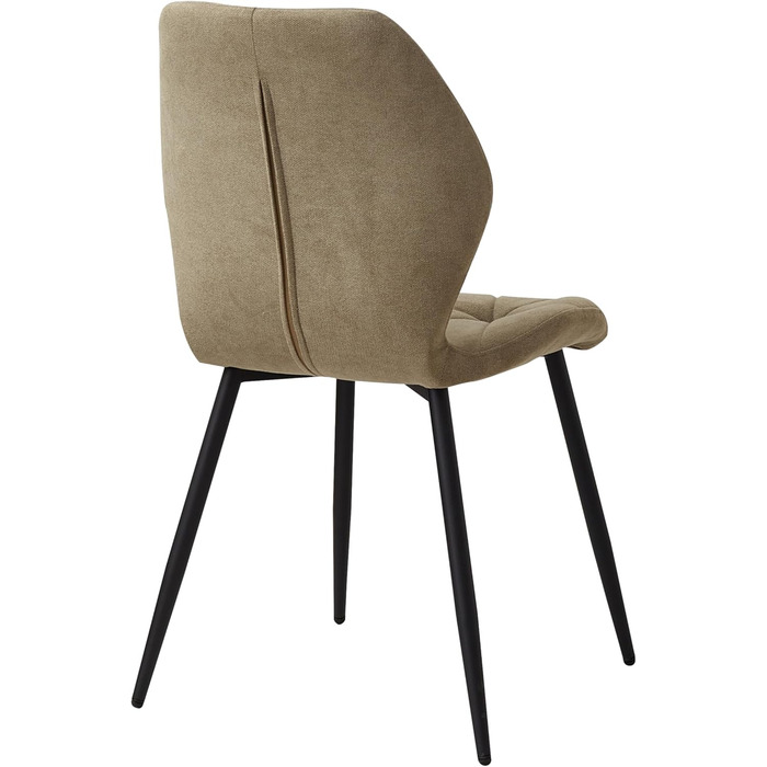 Набір обідніх стільців GrandCA HOME, 2 шт., боргունдове зелене крісло з металевими ніжками, скандинавський стиль