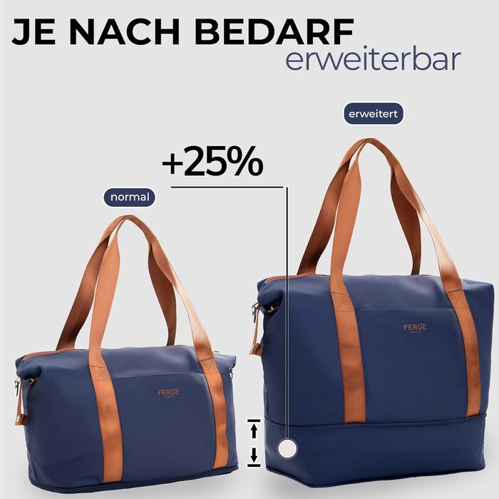 Набір валіз FERGÉ Milano 5-ти частинний (3 розміри) + сумка для подорожей + органайзер для туалетних аксесуарів - 3 шт.