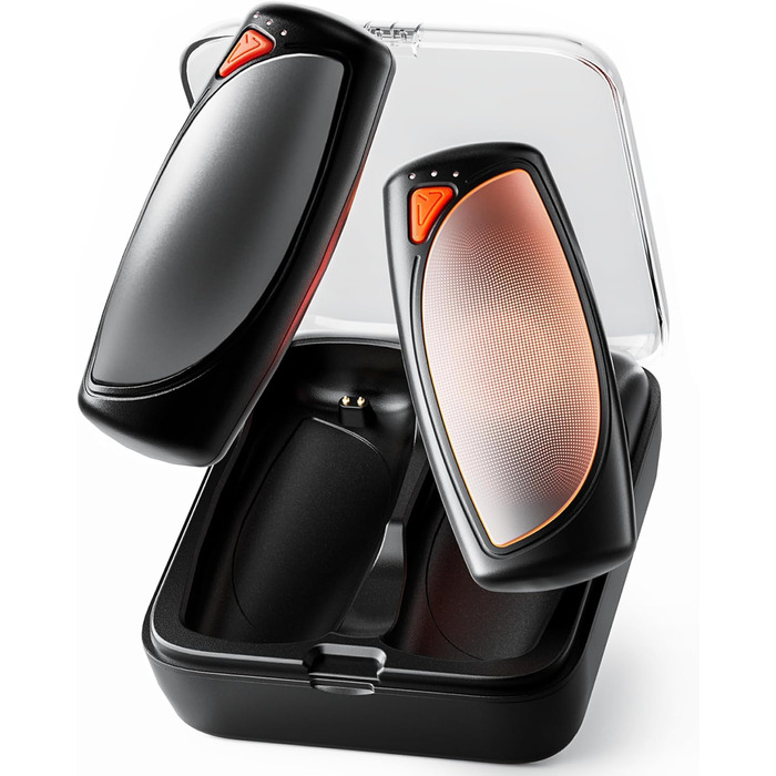 Електричні грілки для рук COTOP, набір 2 шт. з зарядним кейсом 14000 mAh, 3 режими нагріву до 56°C, для катання на лижах, кемпінгу, чорного кольору