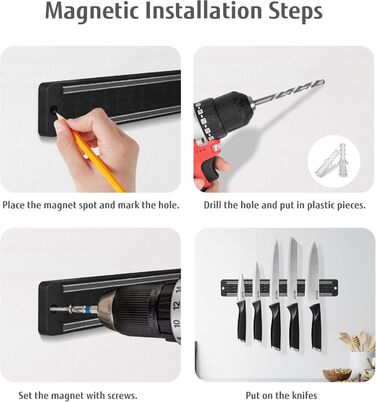 Набір кухонних ножів з бруском Messerblock, нержавіюча сталь, кухонна ножиці, 6 предметів, чорний