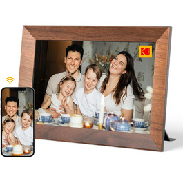 Цифровий фоторамка Kodak 10.1 дюйми з Wi-Fi, HD IPS-сенсорний екран, 32 ГБ пам'яті, автоматичне обертання фото, віддалене перегляд фото/відео через додаток Цифровий фоторамка Kodak 10.1 дюйми з Wi-Fi, HD IPS-сенсорний екран, 32 ГБ пам'яті, автоматичне обертання фото, віддалене перегляд фото/відео через додаток
