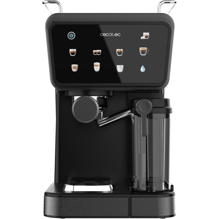 Еспресо-машина Cecotec Power Espresso 20: еспресо, капучино, холодний кавовий напій, 20 Bar, професійна якість для дому. Touch ColdBrew Latte