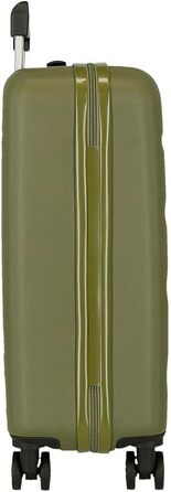 Чохол-валіза Roll Road Flex з ABS-пластику, кодовий замок, 4 колеса, ручна поклажа, зручний внутрішній простір (набір 2 шт., хакі)