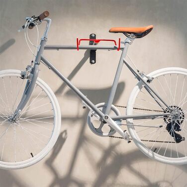 Складний набір велосипедних настінних кронштейнів з 2 шт. для підвіски рами для велосипедів вагою до 30 кг на один велосипедний гак
