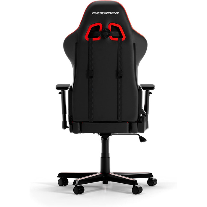 Ігрове крісло DXRacer FORMULA L, шкіра ПВХ, чорний/червоний