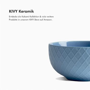 Набір кавових чашок KIVY 6 шт. по 400 мл - великі кавові чашки, чайні чашки, керамічні чашки, сучасний глечик для кави