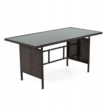 Комплект садових меблів із техноротанга EMWOmeble, сірий, 5 предметів