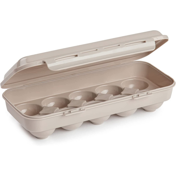 Коробка для яєць meberg PF114121 для 10 яєць, набір з 3 пластикових ящиків для перевезення яєць без бісфенолу А, штабельована коробка для зберігання яєць, коробка для зберігання яєць