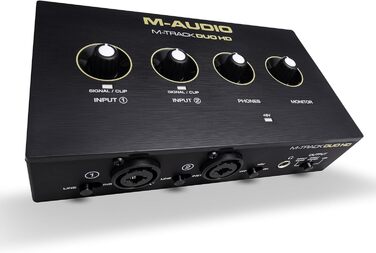 Аудіоінтерфейс M-Audio M-Track Duo для запису, стрімінгу та подкастів - 2 XLR/Line входи, 192kHz, з програмним забезпеченням