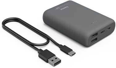 МАг, USB-C/2 шт. USB-A, компактний і потужний, сірий, 10000