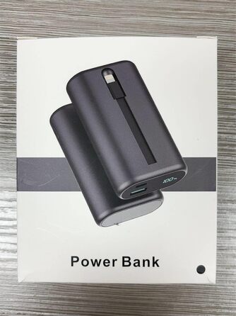 Виходи, LED дисплей, сумісний з iPhone 14/13/12/11 (чорний), 10800mAh, PD 15W, 3