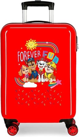 Ручна поклажа La Patrulla Canina Forever Fun, валіза 38 x 55 x 20 см червона