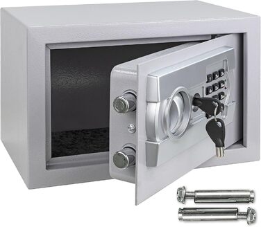 Сейф Silvergear® з кодовим замком: міні-сейф, сталевий сейф, настінний/підлоговий сейф, 31x20x20 см