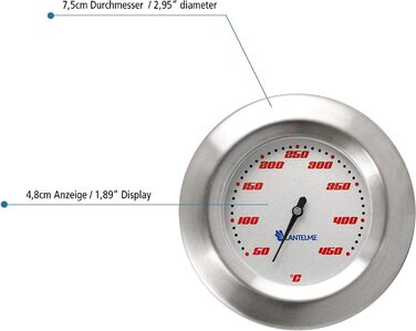Термометр для барбекю 450 градусів - Термометр для газового барбекю Курильщик Термометр для барбекю