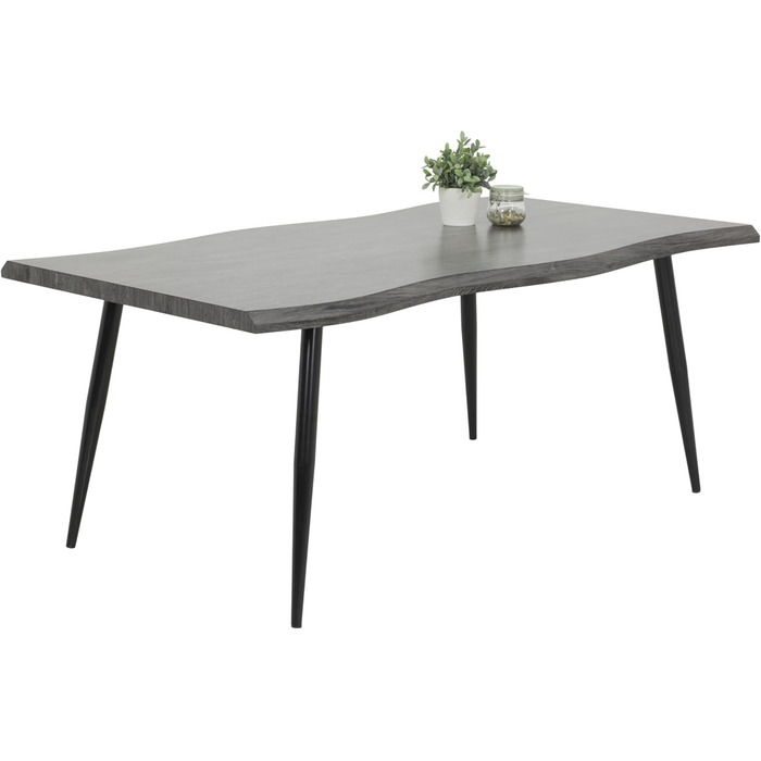 Обідній стіл Hela Gabi з імітацією текстури дерева, квадратний, 180x100 см, акція (акція)