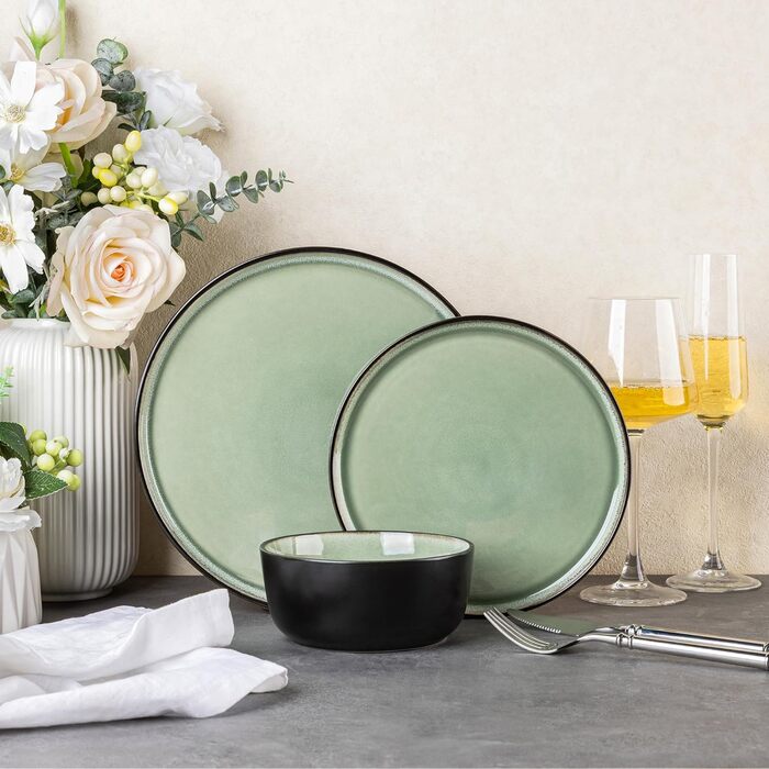 Набір посуду GBHOME 12 шт. з реактивною глазур'ю (12 шт.)