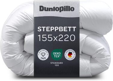 Dunlopillo ковдра для ліжка 135x200 - Преміум якість | Оeko-Tex сертифікат | Ковдра для алергіків | Зимова стегане покривало, ковдра, зимова ковдра, постільна білизна Dunlopillo (універсальна ковдра, 155 x 220 см)