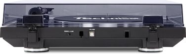Програвач вінілу TechniSat TECHNIPLAYER LP 200 з USB, автоматичний, 33/45 об/хв, алюмінієвий диск, чорний