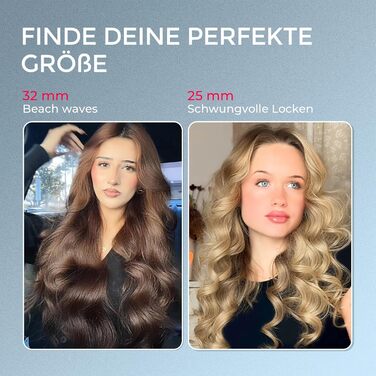 Автоматичний локон-стайлер TYMO CURLPRO: 25 мм, захист від перегріву, 3 температурні режими (160-210°C), для великих та маленьких локонів, металевий сірий