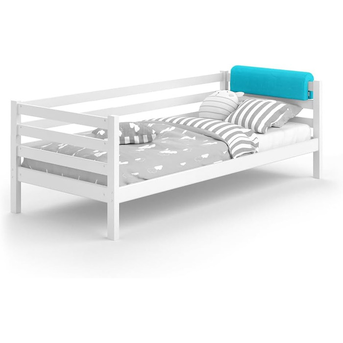 Бортик для ліжечка Bettumrandung 70x20 см, туркіс, захисний, регульований