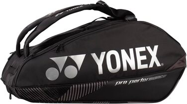 Сумка для ракетки YONEX Pro 92429 Модель 2024 чорна - чорна - Преміальна сумка для бадмінтону - і тенісна сумка, оптимальний захист і стиль для професіоналів і ентузіастів