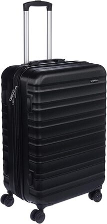 Жорсткий Спиннер, переносний, розширюваний валізу Багаж з колесами Чорний Чорний Одномісний