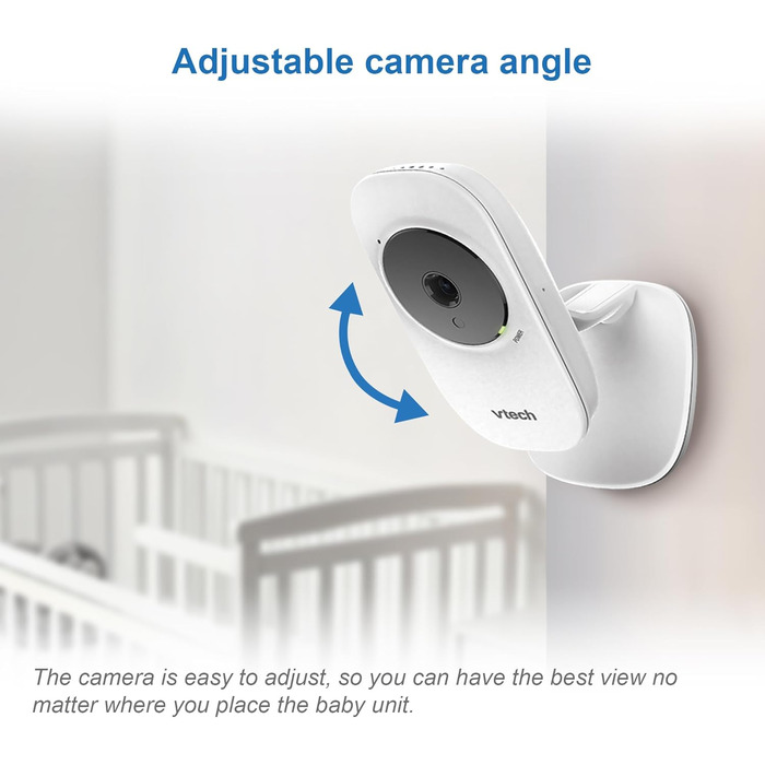 Відеоняня VTech VM3250 з LCD-екраном 7,1 см, нічним баченням, датчиком температури та радіусом дії 300 м