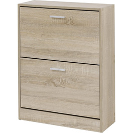 Шафа для взуття Baroni Home з меламіну, 12 пар, 2 дверцята, 24x63x81 см