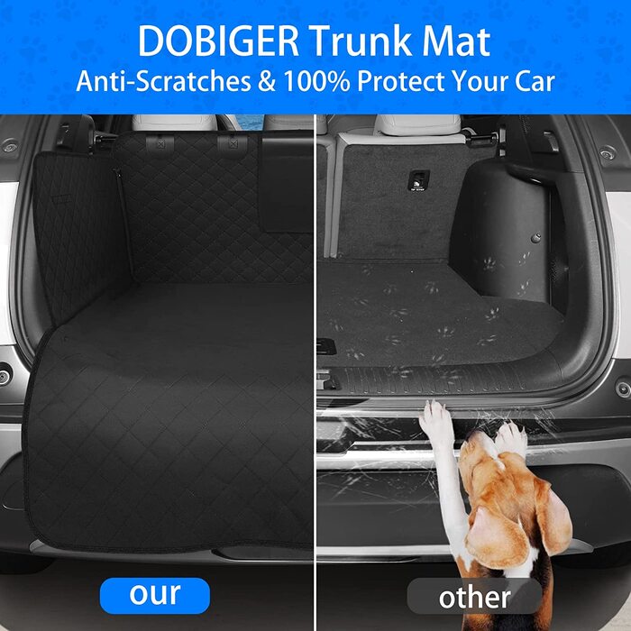 Захисний килимок для багажника DOBIGER для собак, водонепроникний килимок для багажника для невеликих автомобілів, універсальний захисний килимок для багажника для собак середнього розміру, для невеликих автомобілів, вантажівок, позашляховиків