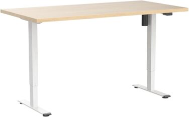 Регульований стіл FLEXISPOT 160x80 см з LED-дисплеєм та пам'яттю (Акорн, Білий)