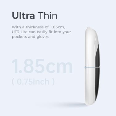 Електричні грілки для рук OCOOPA 2 шт. з магнітною основою, 5000mAh, 3 режими нагріву, компактні, для рукавичок, сумки, зимові аксесуари, подарунок для чоловіків та жінок, чорний/білий