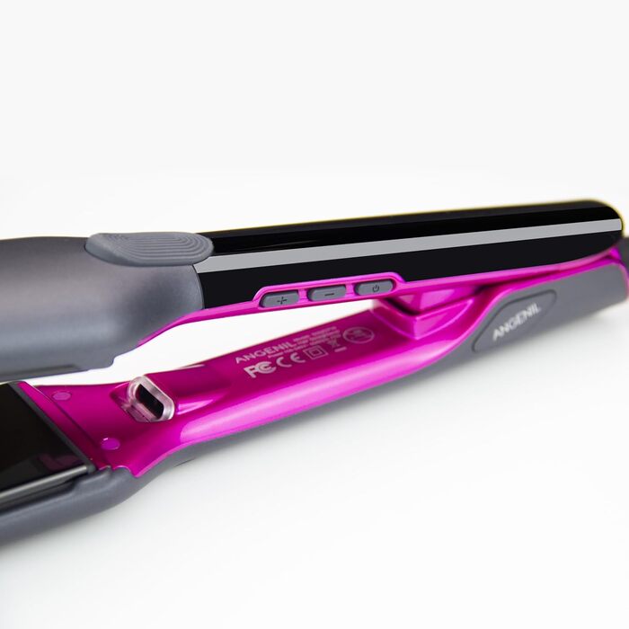 Випрямляч та плойка для волосся ANGENIL Pro Mini Titanium 2-в-1, сірий - швидке нагрівання, для подорожей