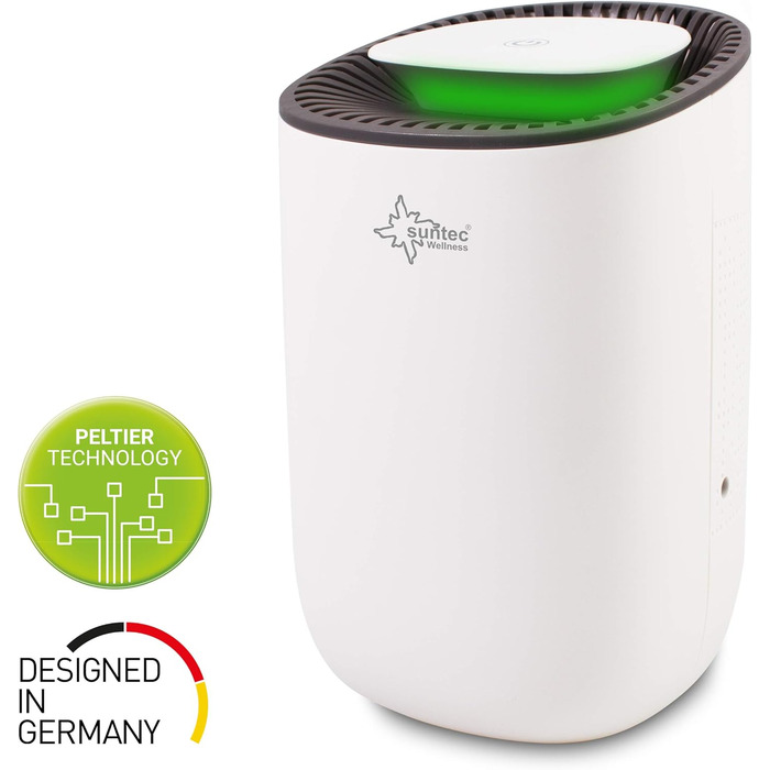 SUNTEC DrySlim 300 point: Електричний осушувач повітря для дому - 20 л/день, 63 м2, 3-в-1 (осушувач, очищувач, сушарка)